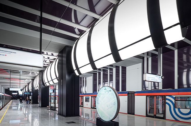 Уникальное световое решение для станции метро «Коммунарка»